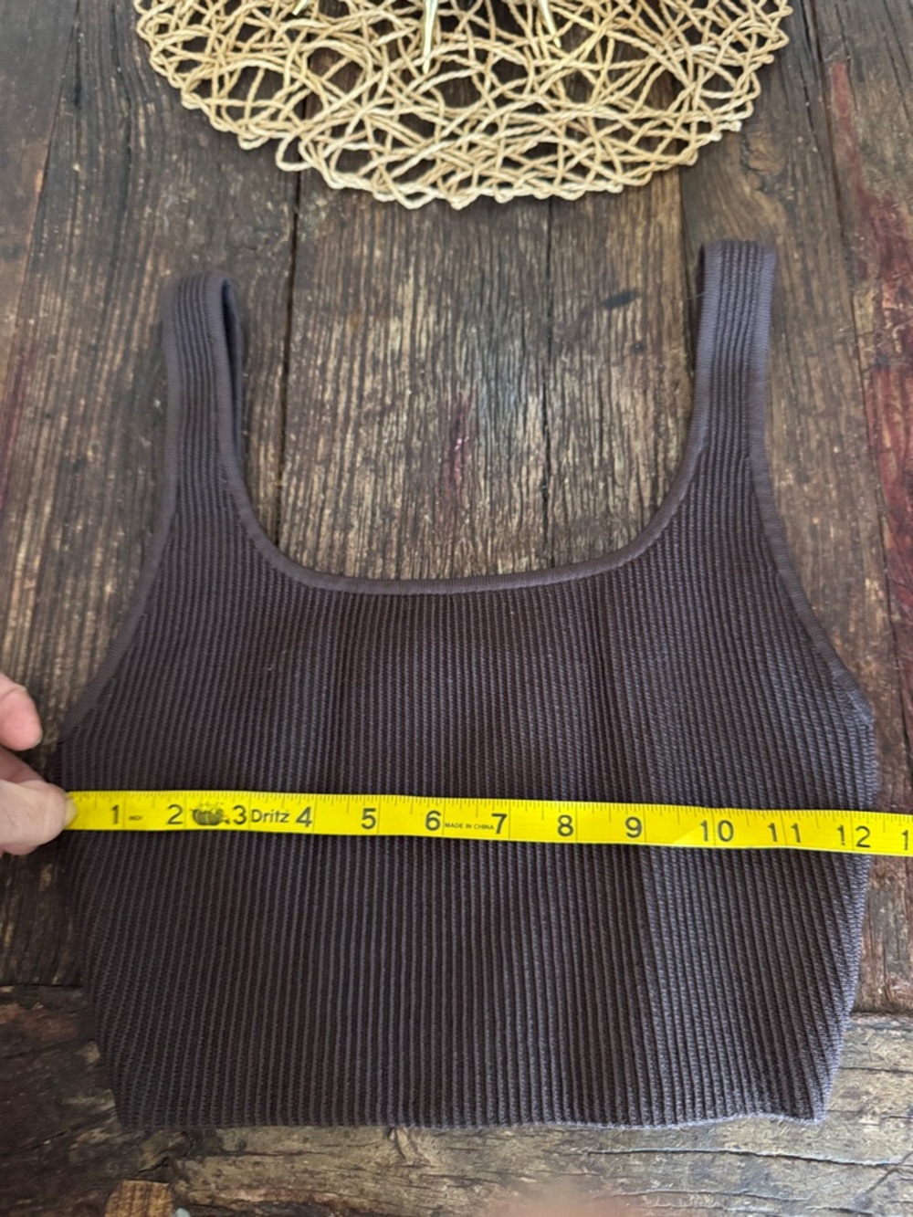 Aritzia Babaton Sculpt Knit Tank pinecone brown - Picture 2 of 5